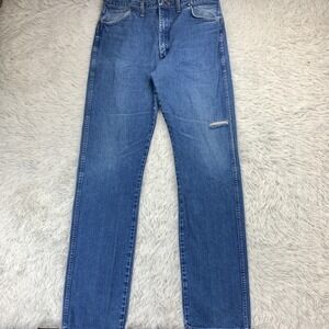 Vintage Wrangler Jeans Mens 37x36 Blue USA 13MWZ Scovill Cowboy Denim Tag‎ 38x38